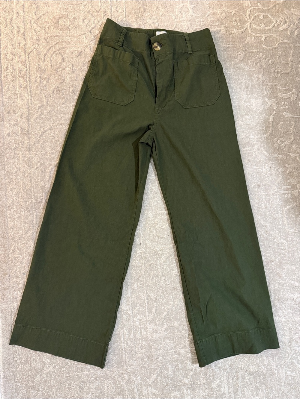 THE COLETTE CROPPED WIDE-LEG PANTS BY MAEVE: MAGIC FABRIC EDITION